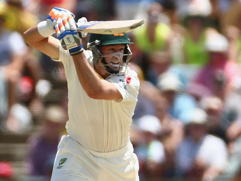 Michael Hussey faced 40 balls for 12 runs before being dismissed by Morne Morkel.