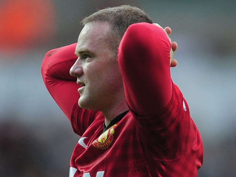 Wayne Rooney's reaction says it all as United are held 1-1