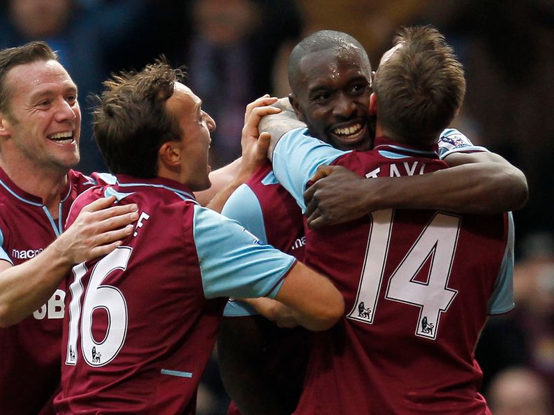 Carlton Cole equalised for West Ham in the second half