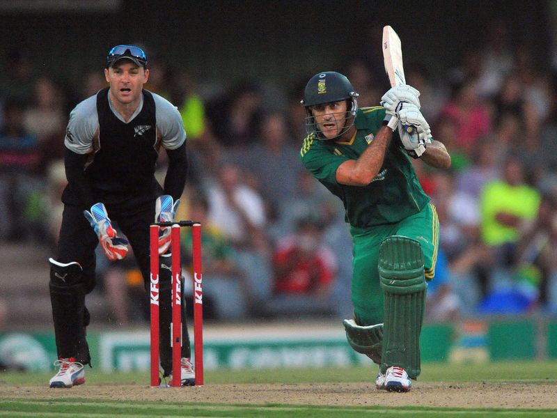 ...as did Faf du Plessis.