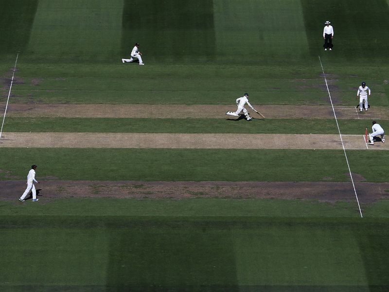 Phil Hughes ran himself out.