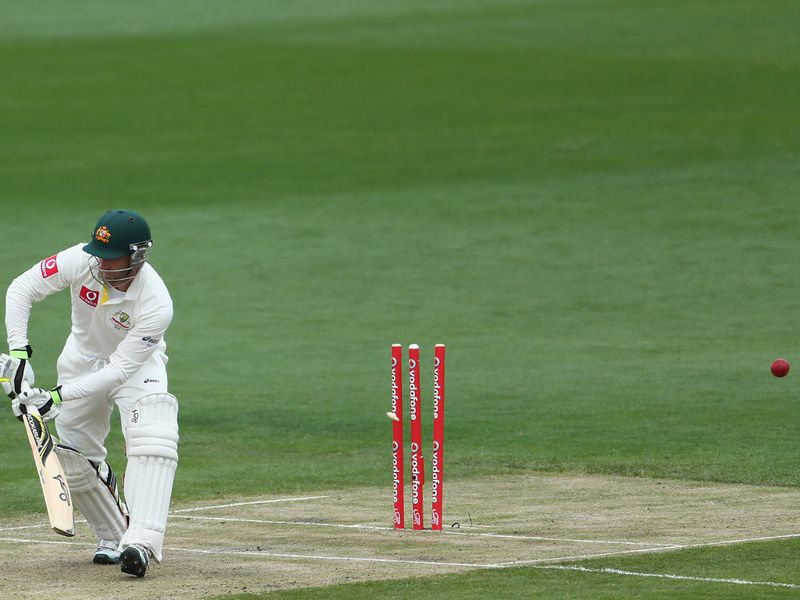Hughes was eventually out for 86.