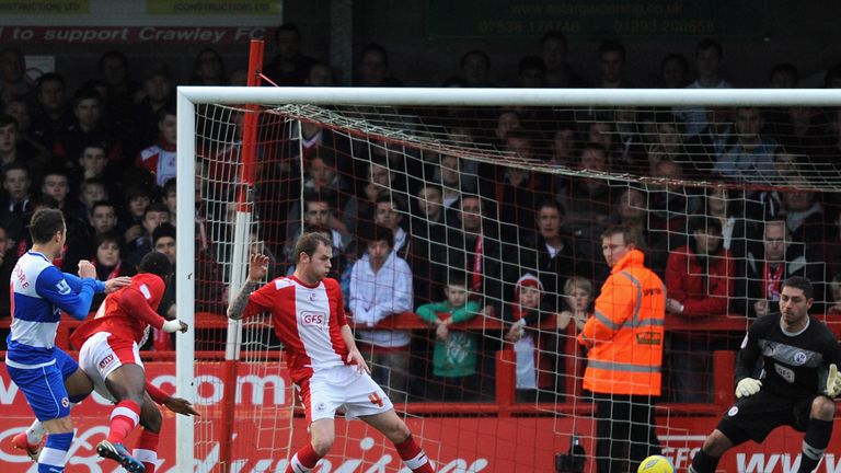 Adam Le Fondre: Scores Reading's equaliser en route to 3-1 win at Crawley