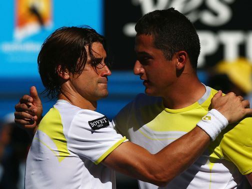 David Ferrer (l): 'Miracle' victory over Almagro&nbsp;