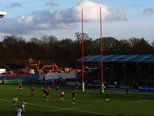 The scene at Allianz Park on Sunday