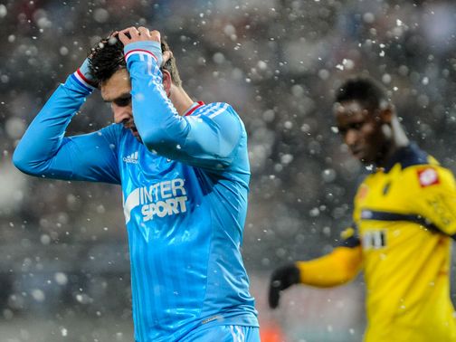It was a grim start to 2013 for Marseille in the snow