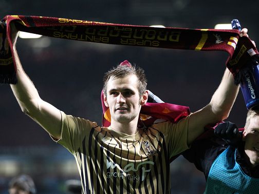 James Hanson after the win against Villa