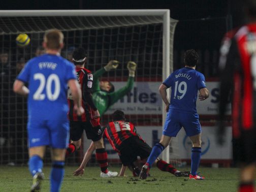 Mauro Boselli's goal was enough for Wigan to sink Bournemouth&nbsp;