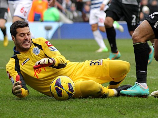 Julio Cesar made several good saves as QPR earned a battling goalless draw&nbsp;