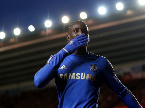 Demba Ba helped Chelsea to an easy win