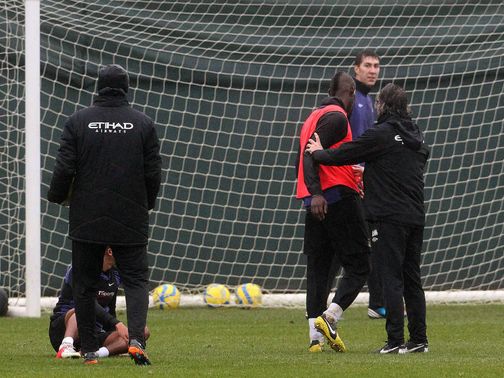 An obscured Scott Sinclair is left grounded&nbsp;