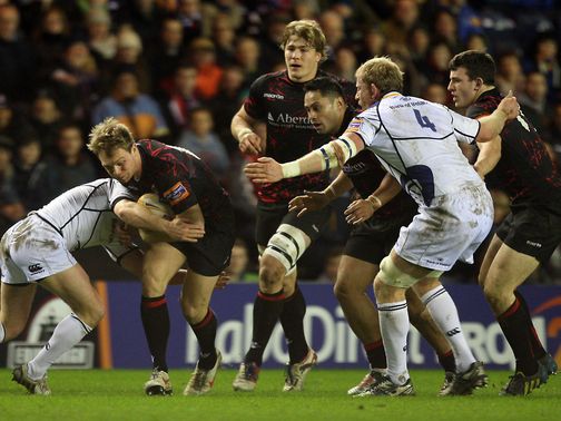 Greig Tonks in action for Edinburgh