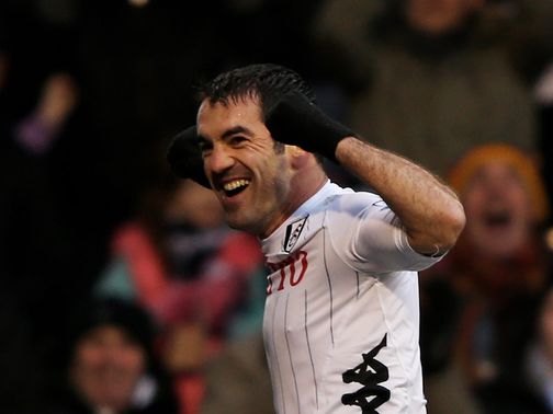 Giorgos Karagounis puts Fulham ahead against Wigan&nbsp;