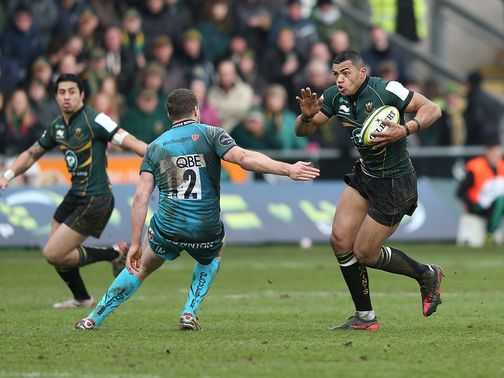 Luther Burrell: Scored one of Northampton's two tries