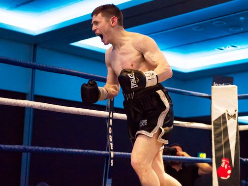 Willie Limond enjoys his victory.