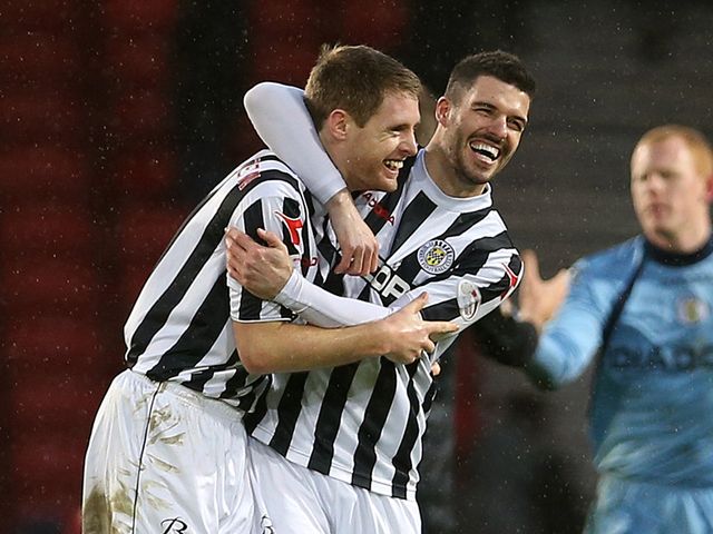 St Mirren celebrate their win