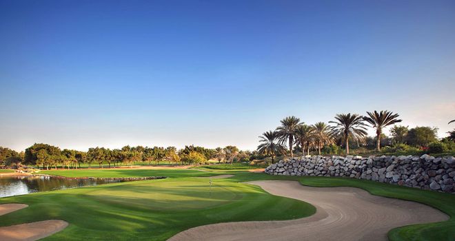 The 12th hole at Abu Dhabi