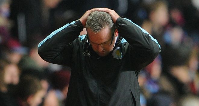 Paul Lambert: Rues missed opportunity for Aston Villa