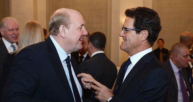 Brian Barwick (left): Will formally take up his part-time post on Friday