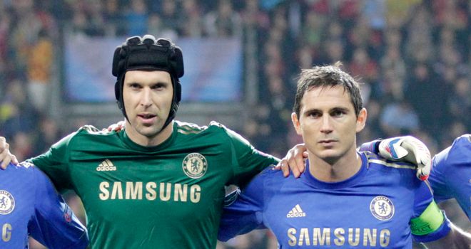 Petr Cech and Frank Lampard together at Chelsea