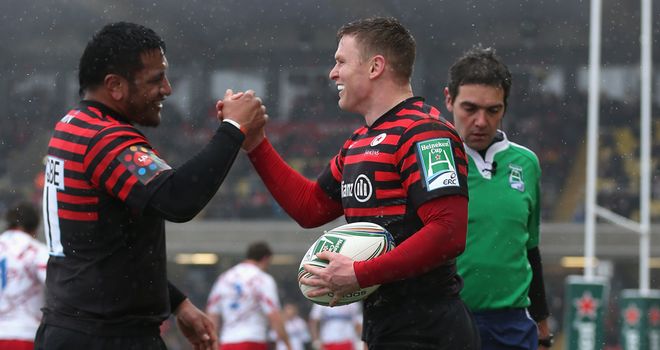 Chris Ashton: Scored twice against Edinburgh
