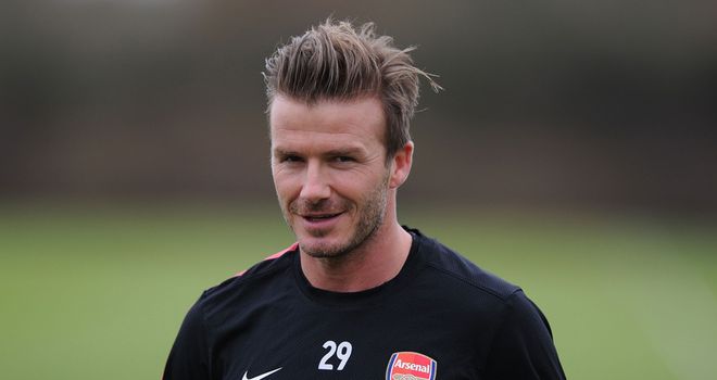 David Beckham: Building up fitness with Arsenal