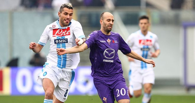 Borja Valero: The midfielder has impressed as Fiorentina chase Serie A's Champions League places