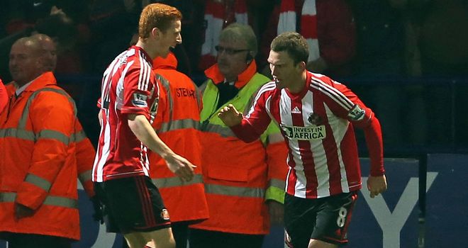 Craig Gardner: Celebrates equaliser