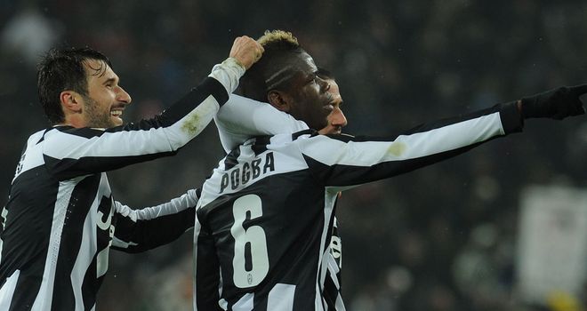 Paul Pogba scored two goals for Juventus
