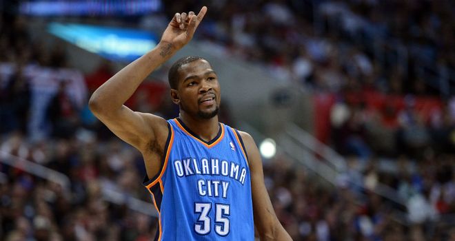 Kevin Durant: Scored 32 points to help the Thunder see off the Clippers