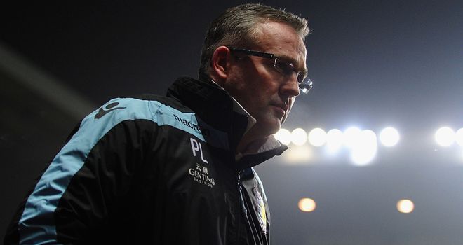 A crucial home clash looms for Aston Villa manager Paul Lambert