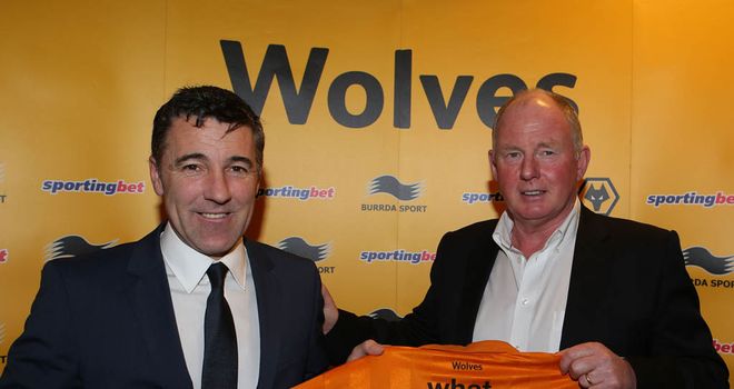 Dean Saunders and Steve Morgan: New Wolves manager and chairman