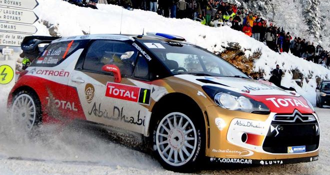 Sebastien Loeb: On course for victory in the Monte Carlo Rally
