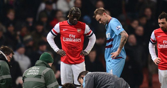 Dan Potts: Suffered a head injury in 5-1 defeat to Arsenal
