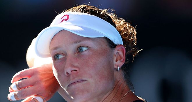 Sam Stosur: Blew a 5-2 lead in the final set