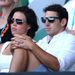 Rugby league star Billy Slater watches the quarter-final action...