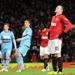 Rooney misses a penalty for United but they still hold on for a 1-0 victory over West Ham. They will host Fulham in round four