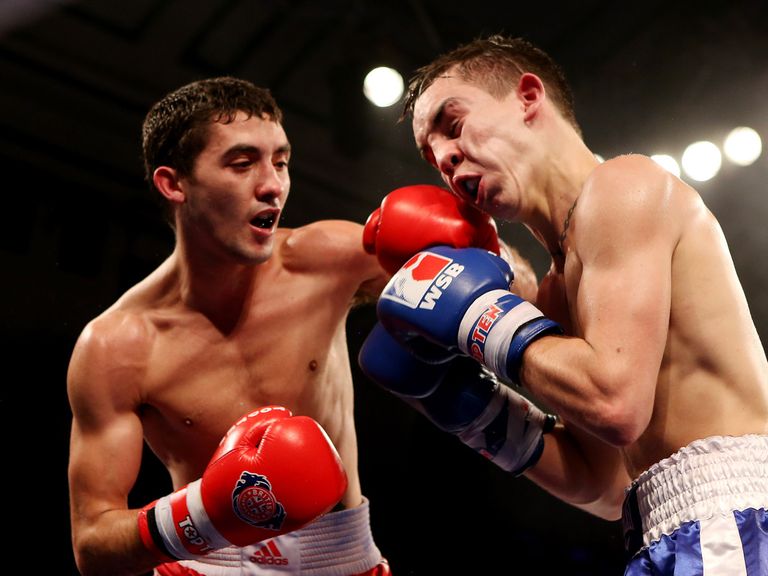 Andrew Selby in action against Michael Conlan