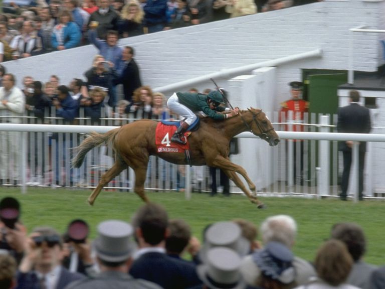 Generous wins the Derby in 1991