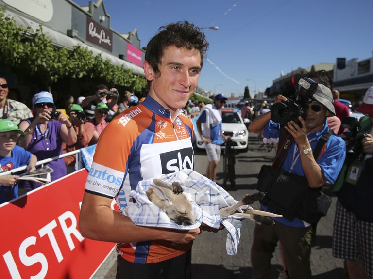 Geraint Thomas: Holds the overall lead Down Under