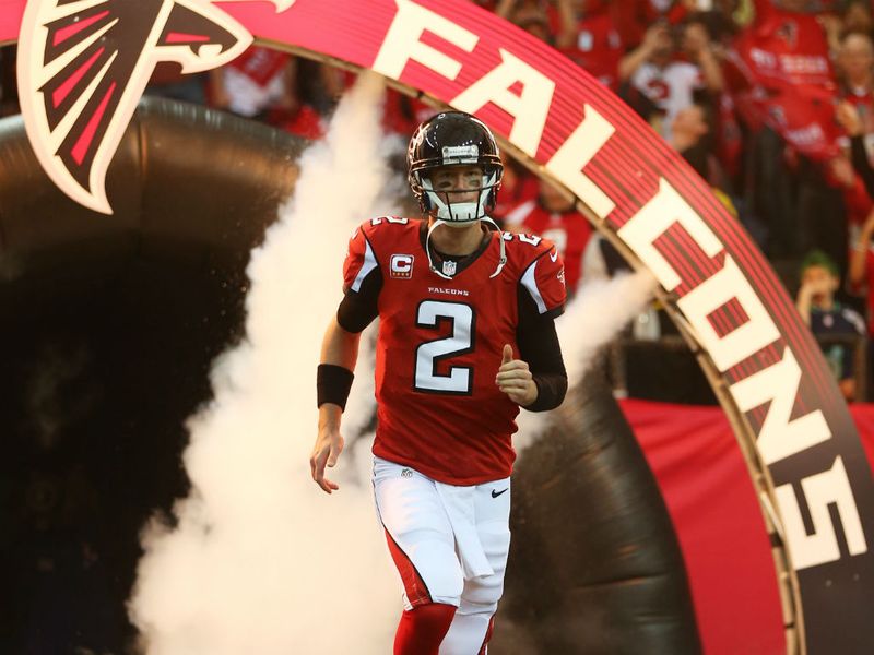 Matt Ryan runs out at Atlanta to take on the Seahawks