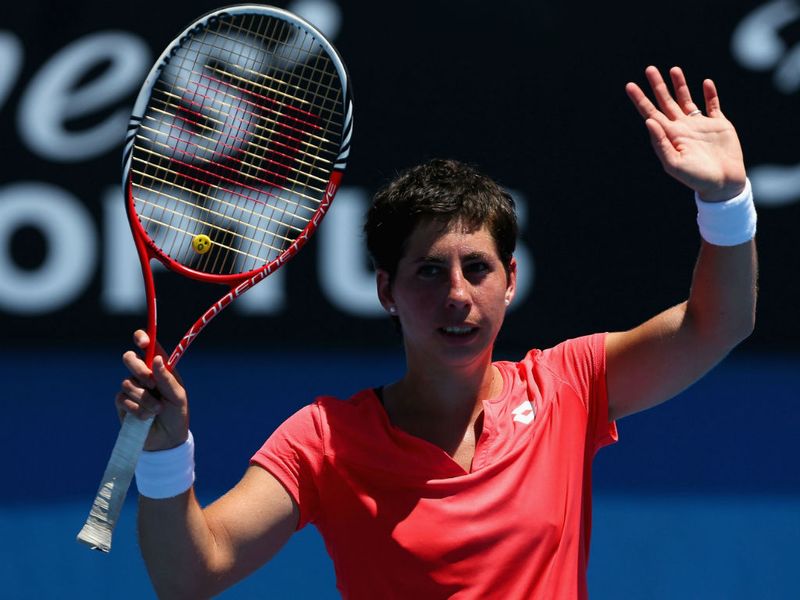 Carla Suarez Navarro was a surprise winner against seventh seed Sara Errani