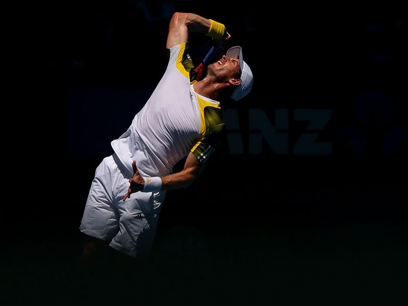 Andy Murray was a convincing winner on day two in Melbourne