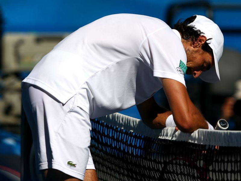 ... the Frenchman just couldn't match the world No 3, though...
