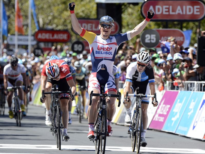 At the finish there was no stopping Andre Greipel who took his third stage win of the race