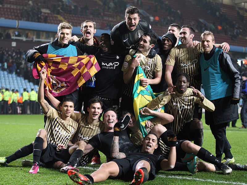 Although Villa did pull a goal back to win 2-1 on the night, Bradford held on to clinch a sensational 4-3 aggregate triumph