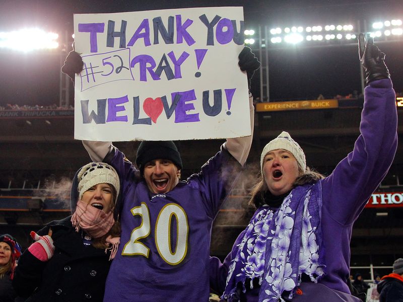 The travelling Baltimore fans were left to celebrate their surprise win