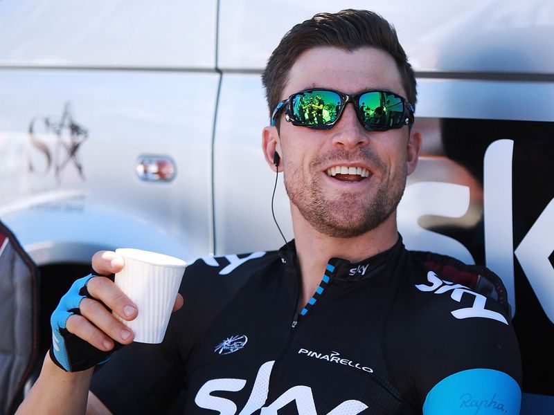 Eisel was looking relaxed in the start area