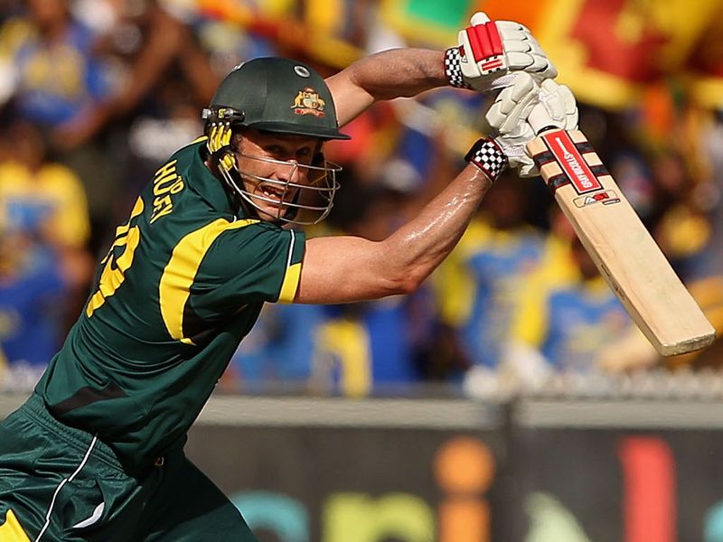 David Hussey score 60 not out to push the score to 305 for five after 50 overs.