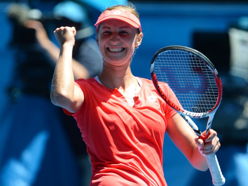 Ekaterina Makarova's love affair with Melbourne continued as she made it through to the quarter-finals with victory over fifth seed Angelique Kerber.